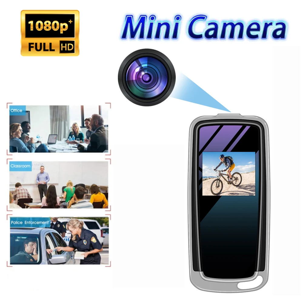 

Мини-камера HD 1080P, микро-камера, профессиональный уличный Цифровой диктофон, видеокамера, портативный винтажный видеорегистратор DV DVR с брелоком