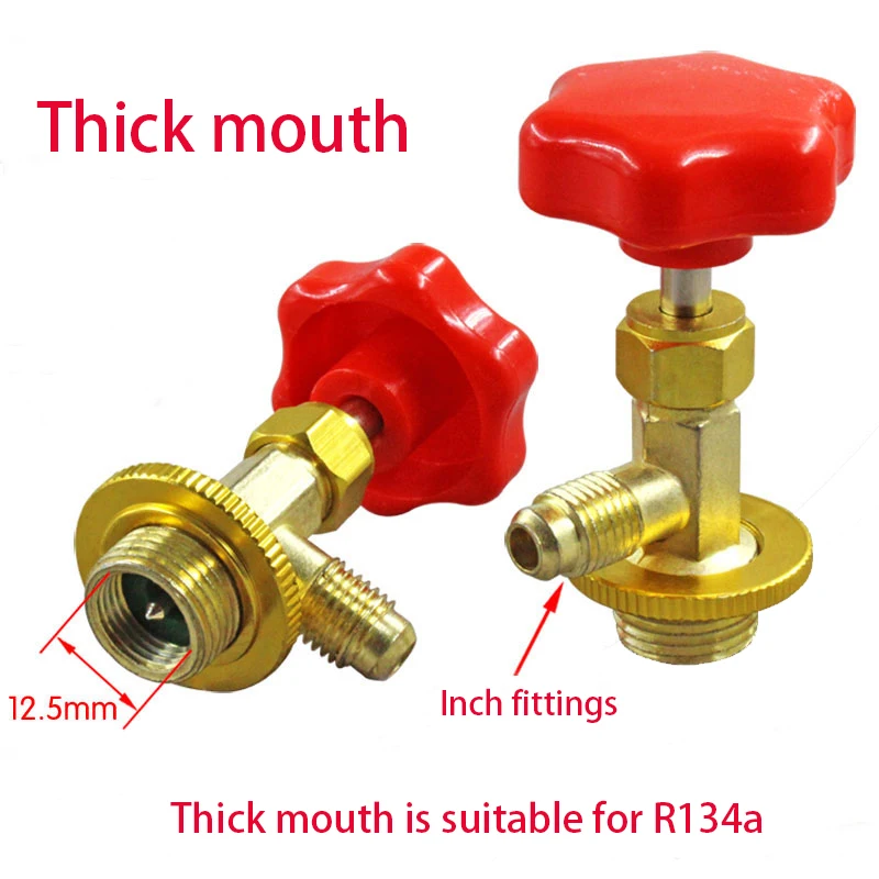 Description Picture 4 of itemR12 R22 R410 R134A Air conditioning liquid filling safety valve open valve bottle opener refrigerant special fluoride tool