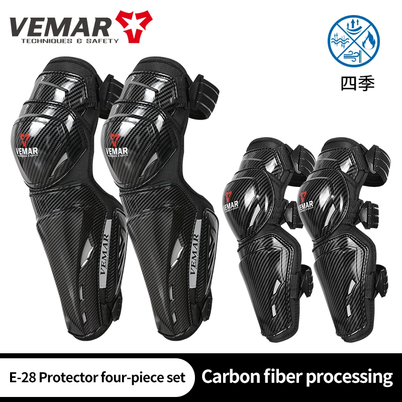 VEMAR 4 шт. наколенники для езды на мотоцикле удобные дышащие мотокросса защита