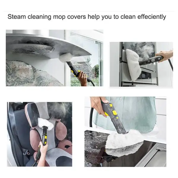 3 шт. накладки из хлопчатобумажной махровой ткани + нейлоновых круглых щетки для