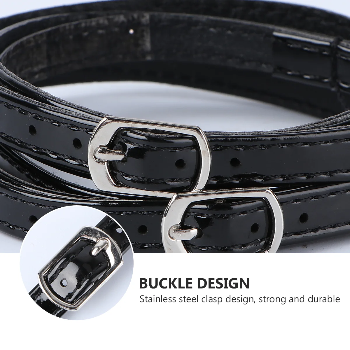 1Pair Cross Faux Shoe Straps Anti-Loose High Heel Ankle Straps