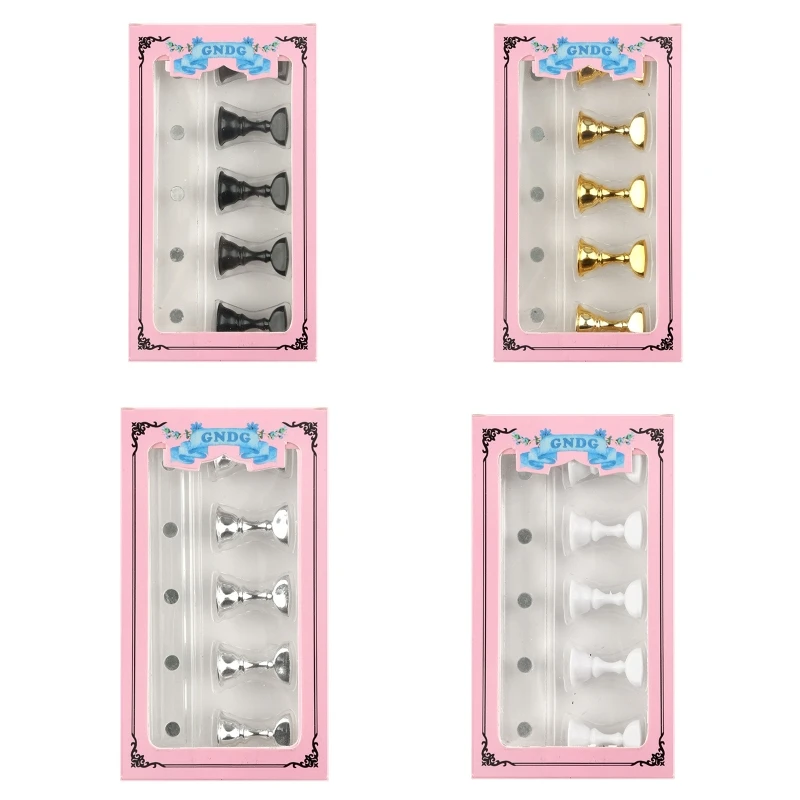 

Magnetic Nail Holder Practice Display Stand Acrylic Crystal Showing Shelf Nail Art Tool Nail Polish Display