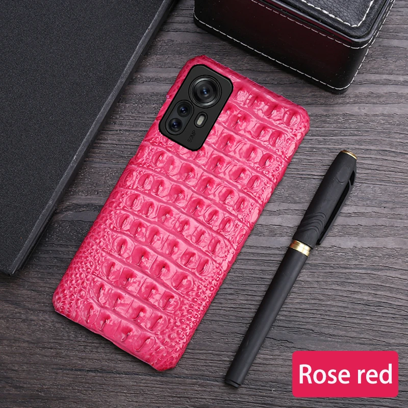 

Чехол из натуральной кожи для телефона xiaomi mi 12 11ultra 11 10 9 8lite, чехол из натуральной кожи с крокодиловой головой для redmi note 11 10 pro