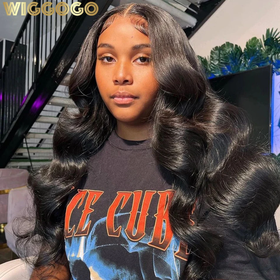 

Парик Wiggogo из натуральных волос, 13x6 дюймов, 13X4