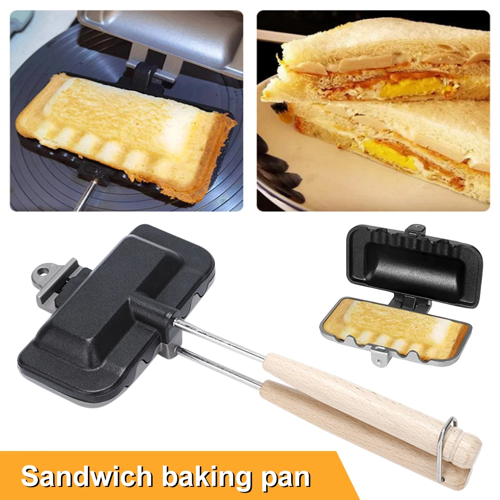 

Sandwich Baking Pan Double-Sided Non-Stick Foldable Grill Frying Pan Sandwich Mold For Breakfast Pot Pancake Maker Kitchen Tools