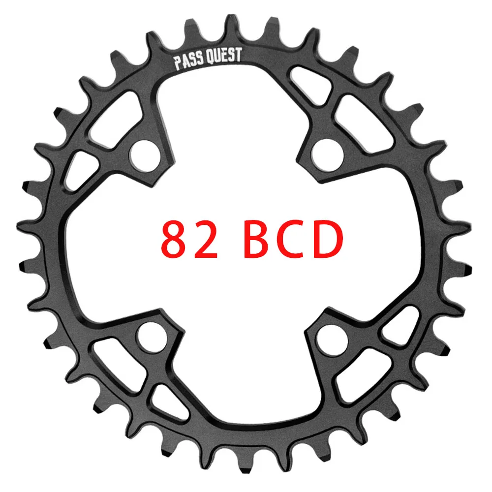 

Pass Quest 82mm bcd Mtb Narrow Wide Chainring 30T 32T 34T 36T round/oval Bike Bicycle Chainwheel for Fsa Alpha Drive Marlin 7