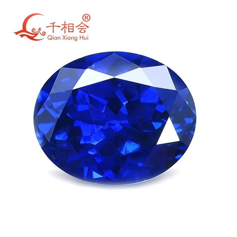 9x11 мм овальной формы Королевского синего цвета иттрий алюминий гранат