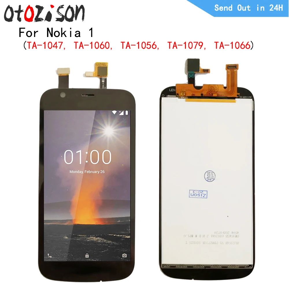4 5 &quotIPS-дисплей для Nokia 1 TA-1047 TA-1060 TA-1056 TA-1079 TA-1066 TA-ЖК-экран с сенсорной панелью и