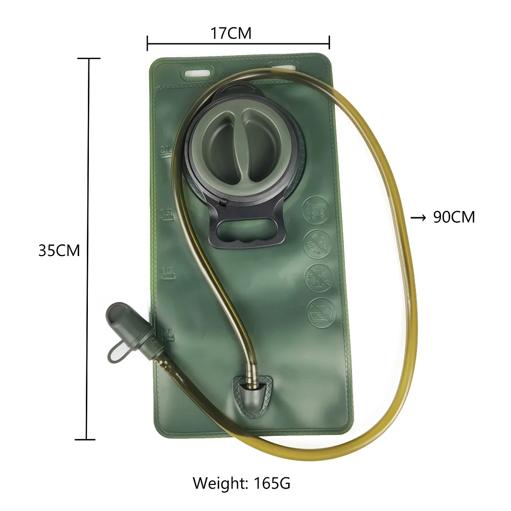 Водонепроницаемый резервуар 2 л водонепроницаемый пузырь в стиле милитари не