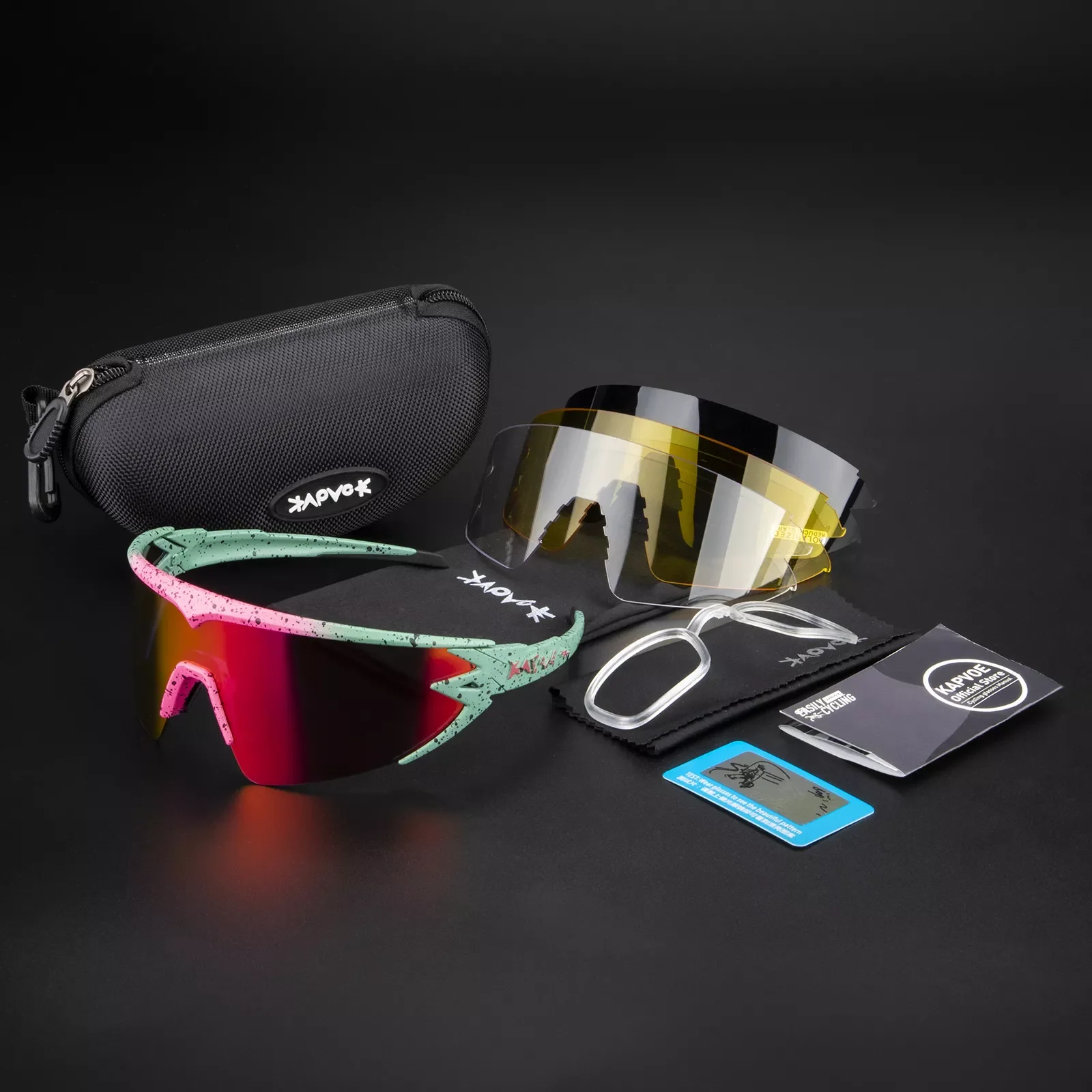 Ski Goggles Outdoor Sports Cs Uv400 Ski Goggles Dustproof Motorcycle Cycling Goggles 4lens Accessories Ski Glasses 4lens