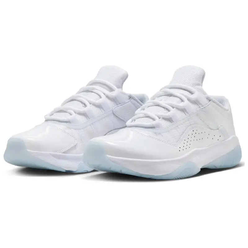 Женские кроссовки Nike Jordan 11 низкие белые ледяные синие DV2629-140