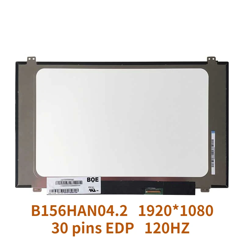 

B156HAN04.2 Laptop LCD Screen Display Panel 1920*1080 30 pins EDP 120HZ 72%NTSC