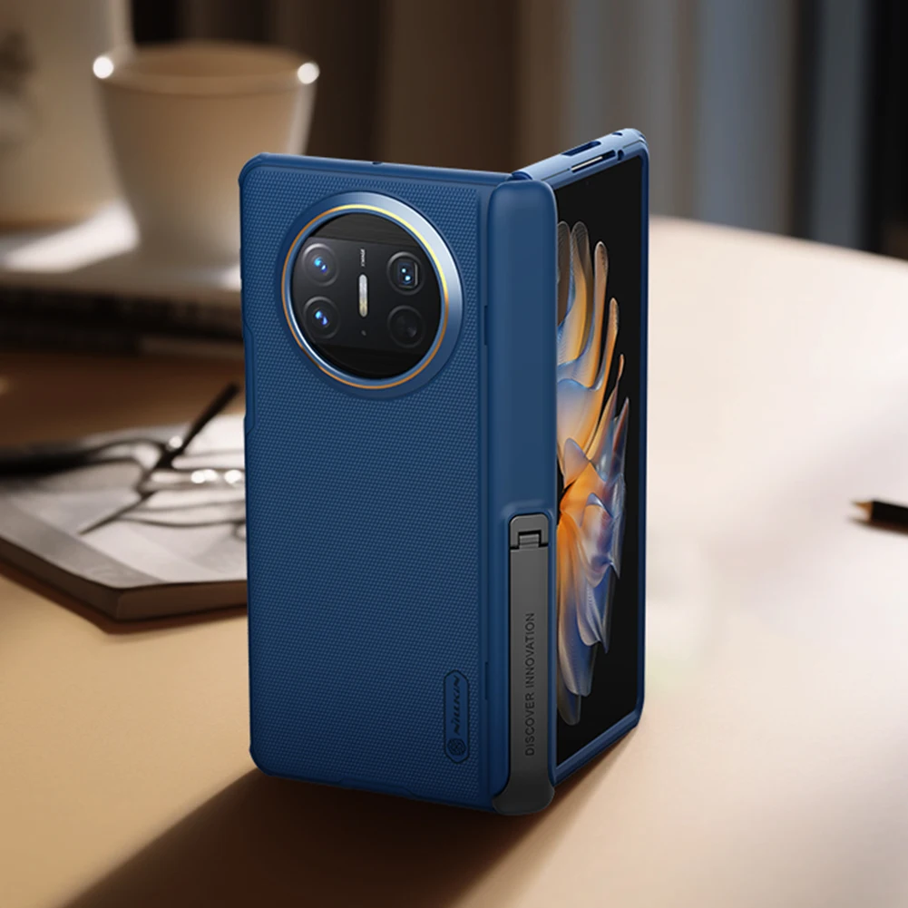 For Huawei Mate X3 Case NILLKIN Frosted Shield Hard PC Shockproof Folding Cover For Huawei MateX3 case With Hidden Holder