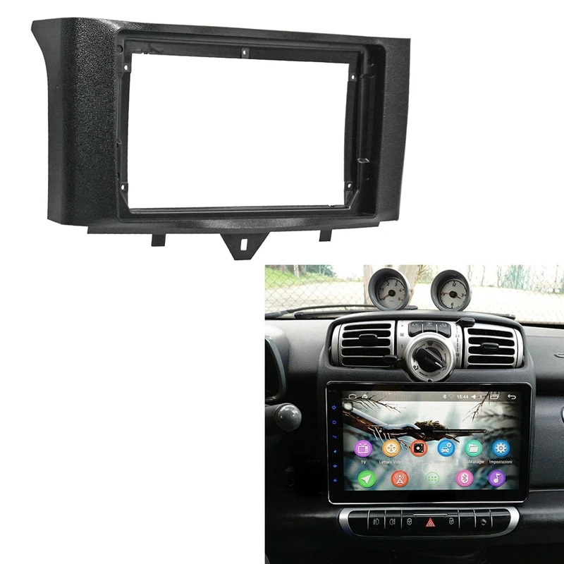 Fascia For Benz Smart Fortwo 2011-2015 Dvd Stereo Frame Plate Adapter Mounting Dash Installation Bezel