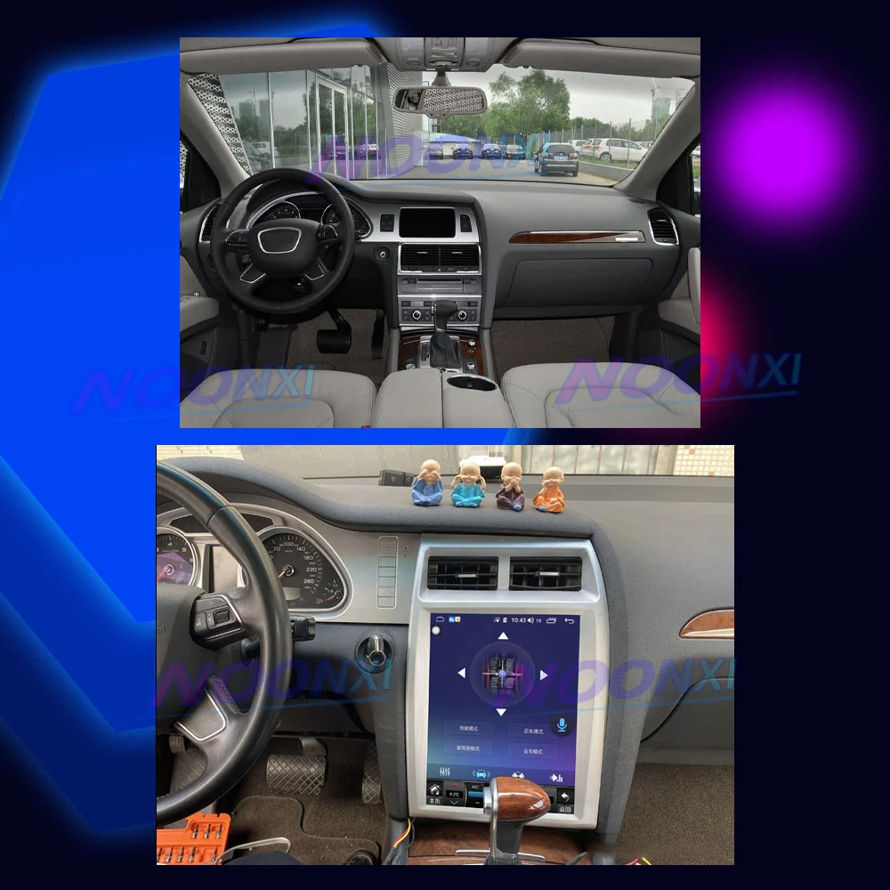 

For Audi Q7 2005-2012 2013 2014 2015 Central Multimedia 2 Din DVD Android 11 Bluetooth Wireless Tesla Screen Car Radio 8G+256GB