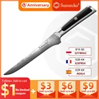 Нож для костей из дамасской стали Sunnecko VG10, японский кухонный инструмент с лезвием из стали 6 дюймов, Ручка G10