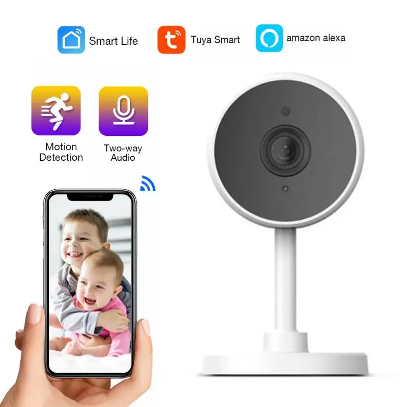 

Tuya WiFi IP Camera HD1080P Indoor Camera Home Security WiFi Surveillance Night Vision Motion Alarm Support Alexa Smart Life APP