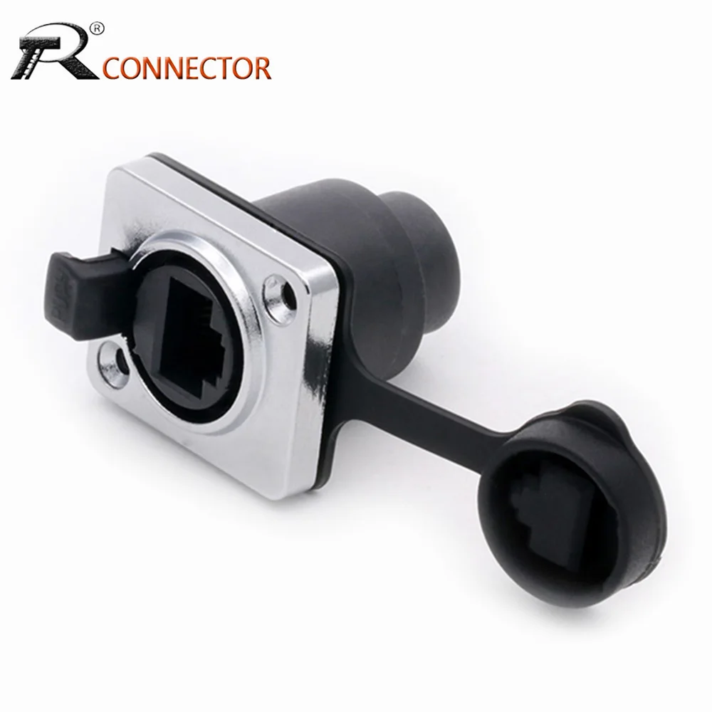 1 шт. новинка Лидер продаж водонепроницаемые разъемы RJ45 гнездовые коннектор Ethernet