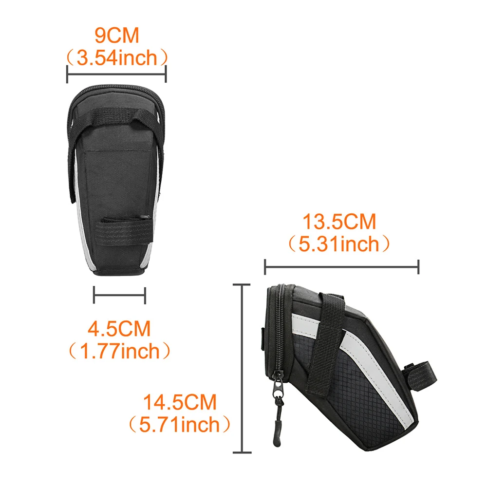 Nylon Bicycle Bag Bike Storage Saddle Bag Cycling Seat Tail Rear Pouch Bag Saddle Bolsa Bicicleta accessories Cycling Equipment
