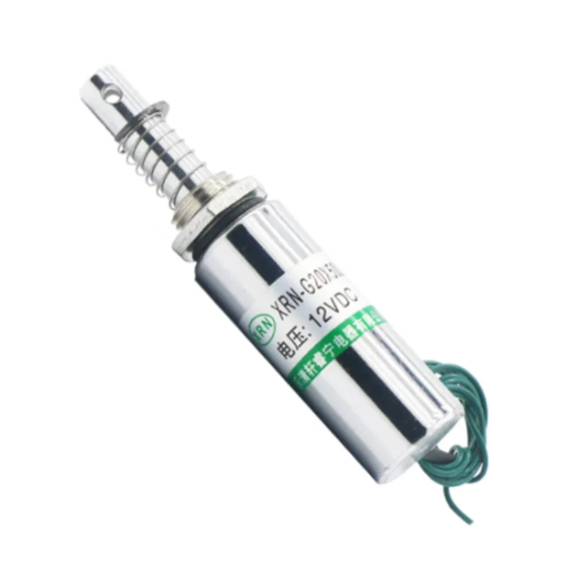 Круглый трубчатый Тяговый соленоид цилиндрический магнит постоянного тока фотомагнит 12 В 24 в ход 10 мм Мощность 20,5 Вт