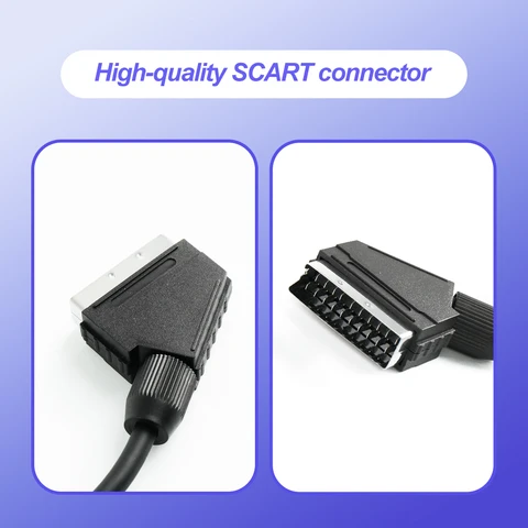 RetroScaler Композитный видеокабель 1,3 м SYNC RGB Scart для Saturn/MD/Xbox/PS1/PS2