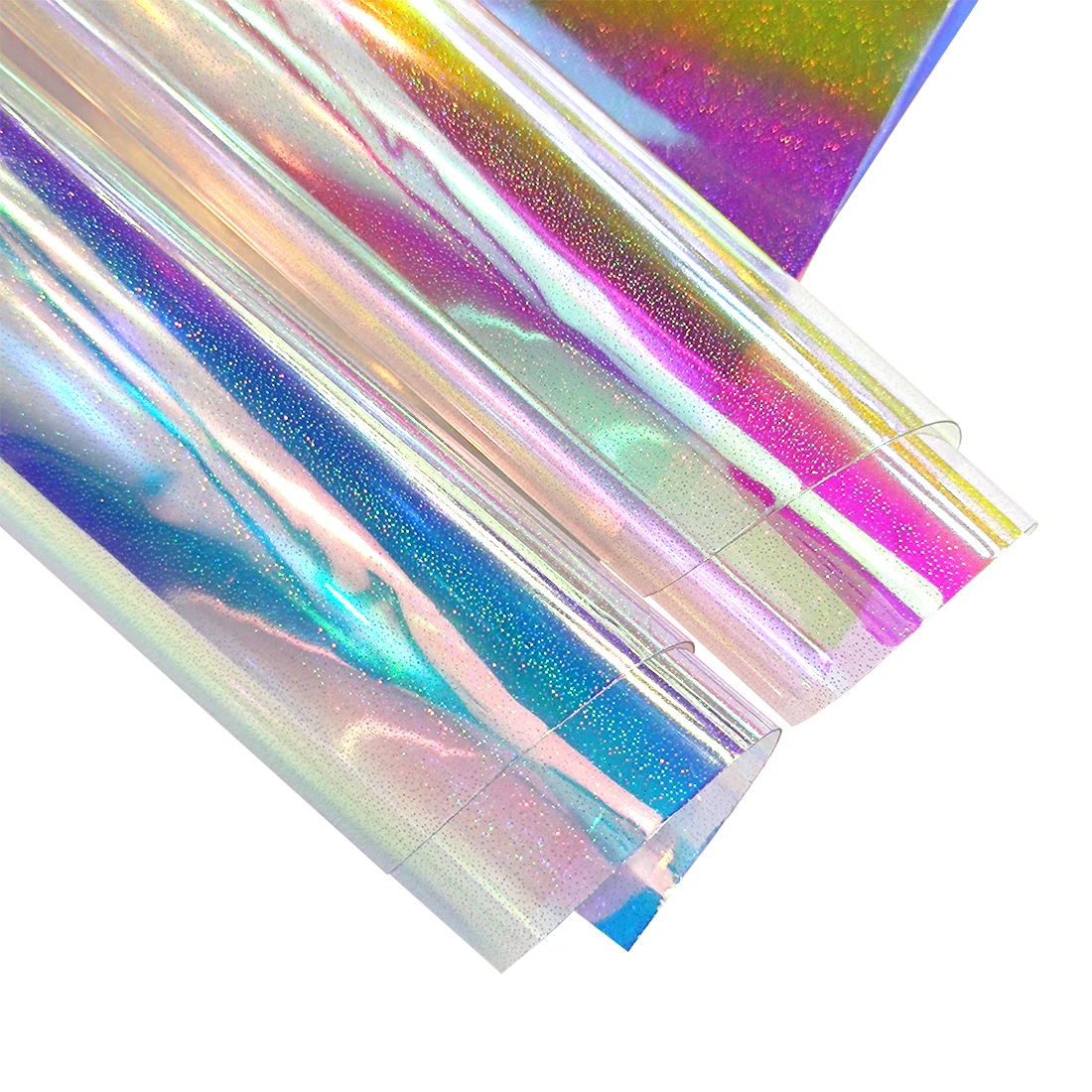 Переливающаяся прозрачная виниловая пленка 2 рулона 12 х53 дюйма фольга с лазерным