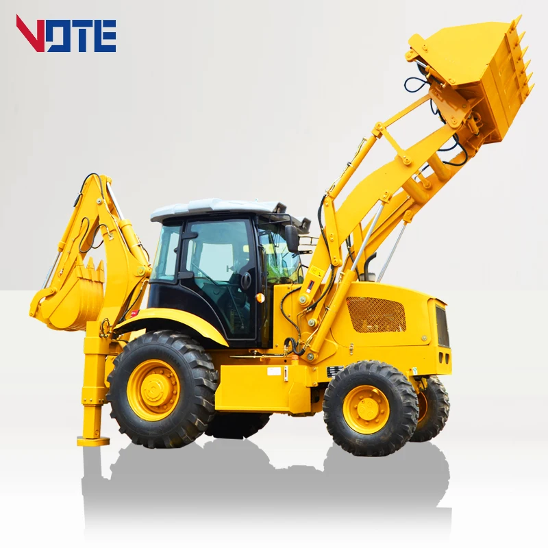 China factory Front End Skid Steer 4X4 Wheel Backhoe Loader Price Mini Backhoe Loaders with CE EPA Euro5 Engine for Sale