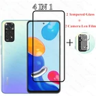 Закаленное стекло для Xiaomi Redmi Note 11 защита для экрана пленка для объектива камеры для Redmi Note 11 стекло для Redmi Note 11 11 S Global