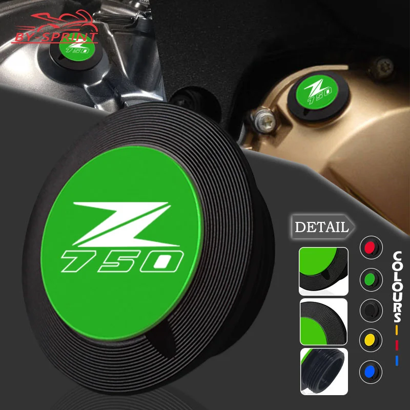 

NEW Z750 Motorcycle CNC Oil Filler Cap Engine Plug Cover Accessories For Kawasaki Z 750 Z750S z750 z750S 2004-2010 2011 2012