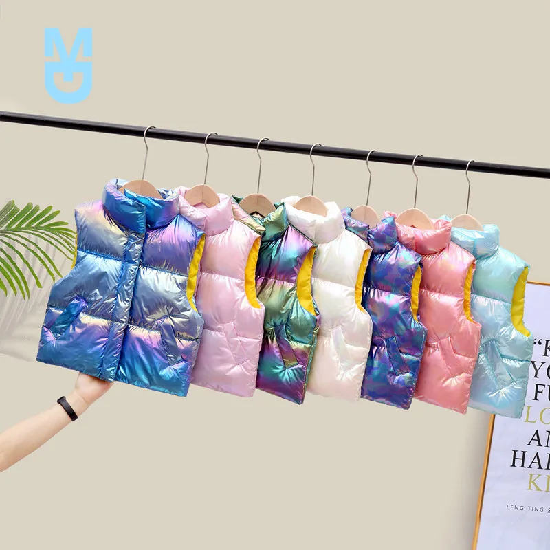 

New Fashion Vest for Girl Winter Thick Down Children's Clothing Sleeveless Jacket Children Snow Vest for Boy 2022Kids Waistcoat