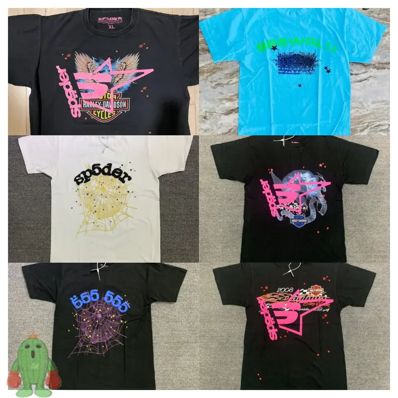 

Футболка из пенопласта с изображением паутины, летняя футболка большого размера с изображением молодого тумана из хлопка для мужчин и женщин, модель Sp5der 555555 года