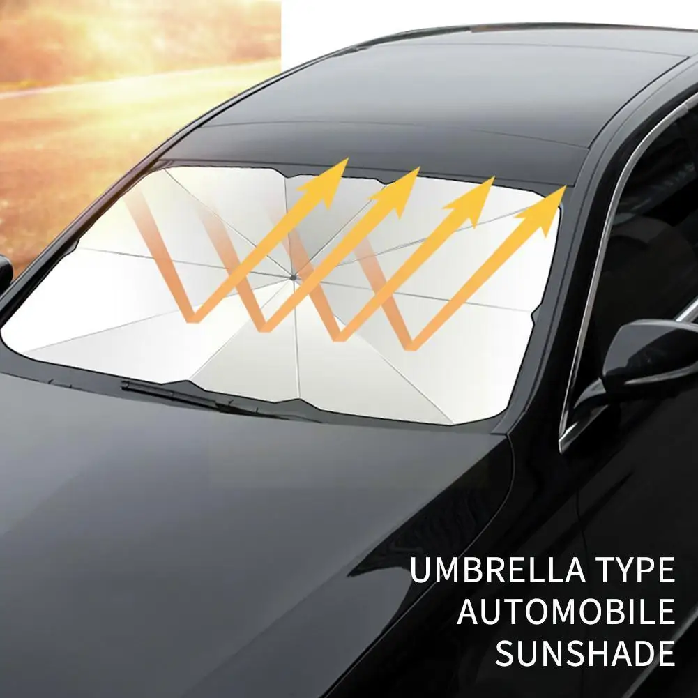 

Car Sunshade Umbrella-style Front Glass Sunshade Sunscreen Insulation Windshield Umbrella Shade Sunshade Car Car Cloth Heat D5P3