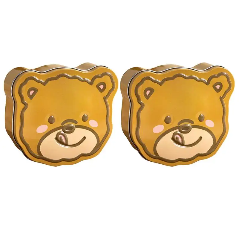Holiday Candy Box Bear Shape Biscuits Can Box Gift Boxes Organizer