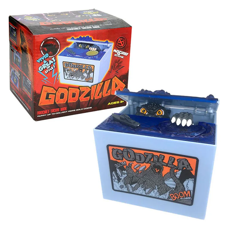 Копилка-динозавр Godzilla новая мультяшная Копилка-кошка с крадущими деньгами