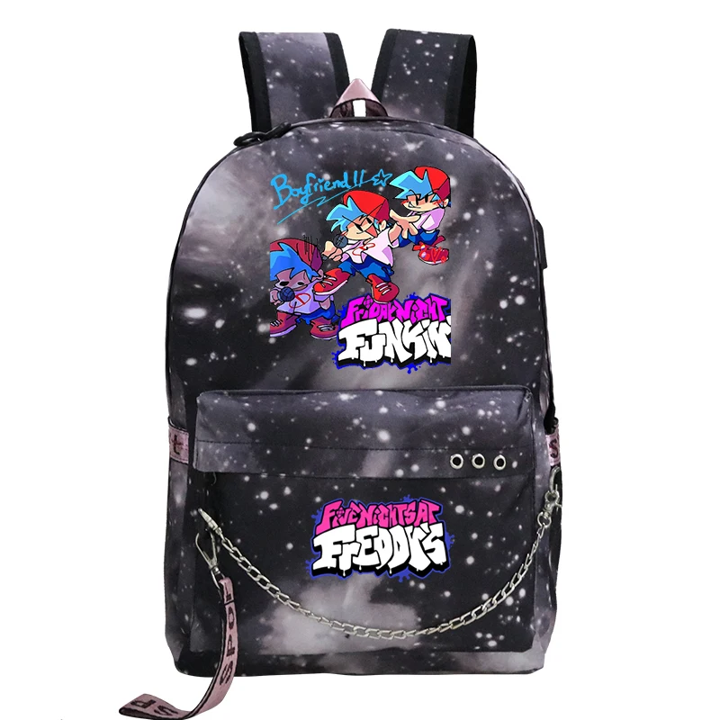 

School Bag for College Students Lady Travel Knapsack Harajuku Bag Y2k Laptop Backpack Cute Children Book Bag Friday Night Funkin