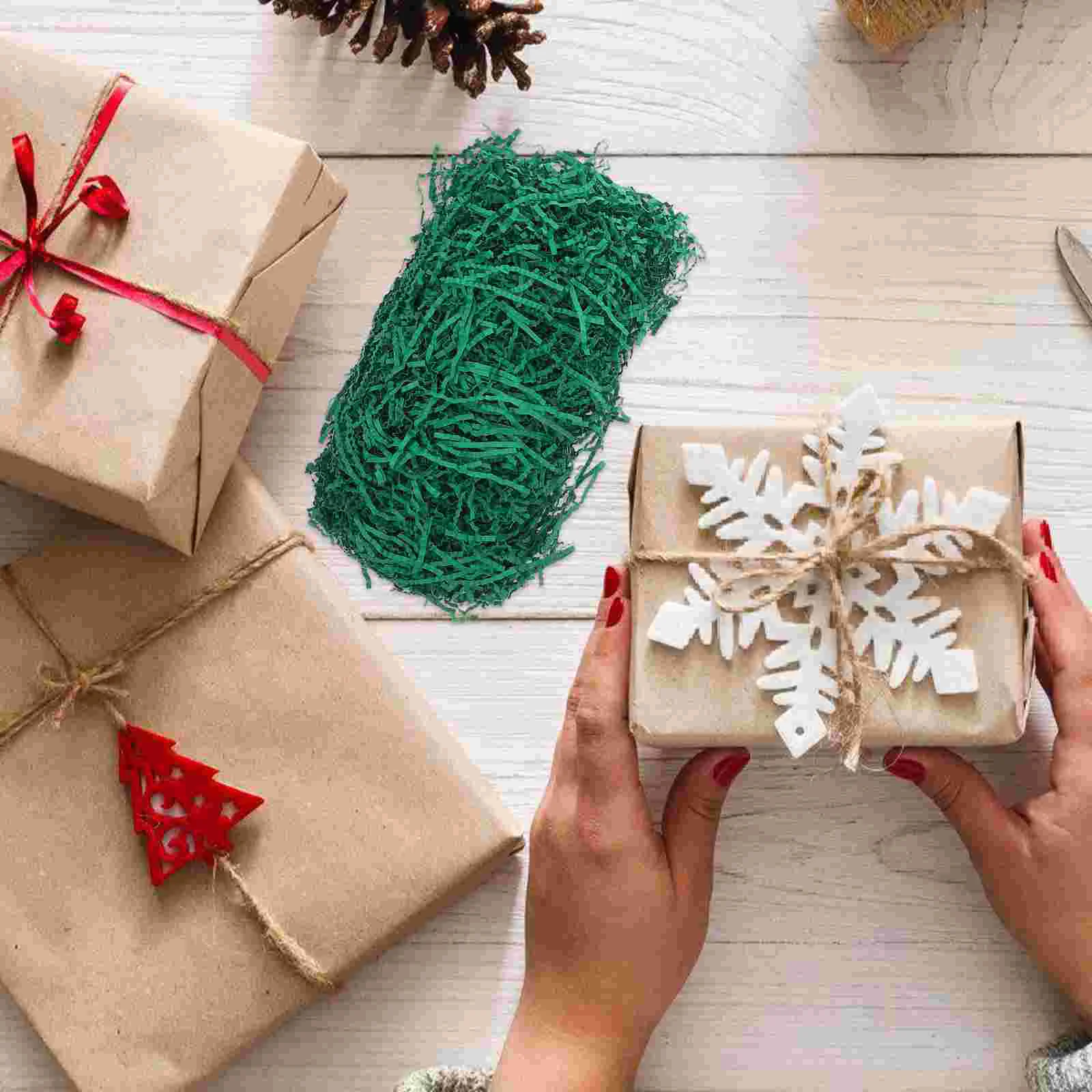 Подарочная коробка упаковочная бумага наполнительная измельченная начинка