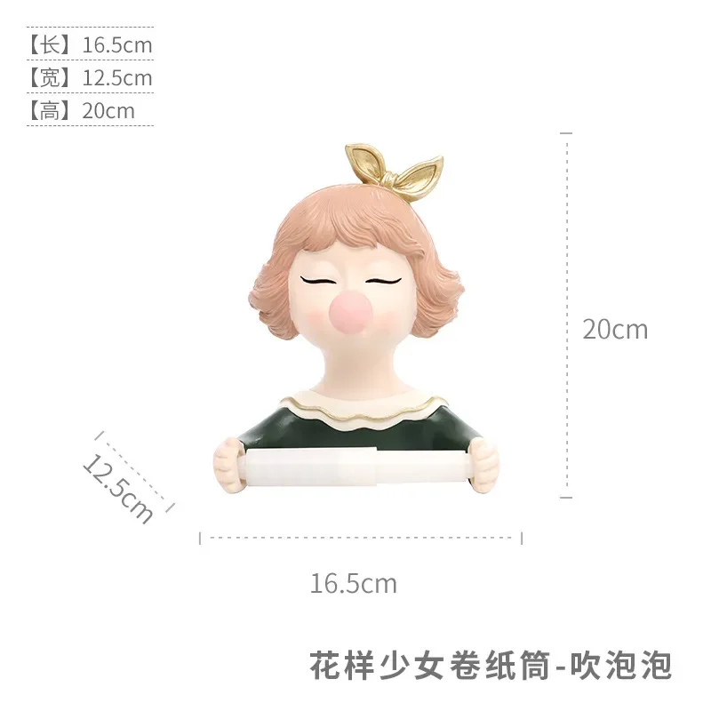 

Держатель для туалетной бумаги 3D девочка