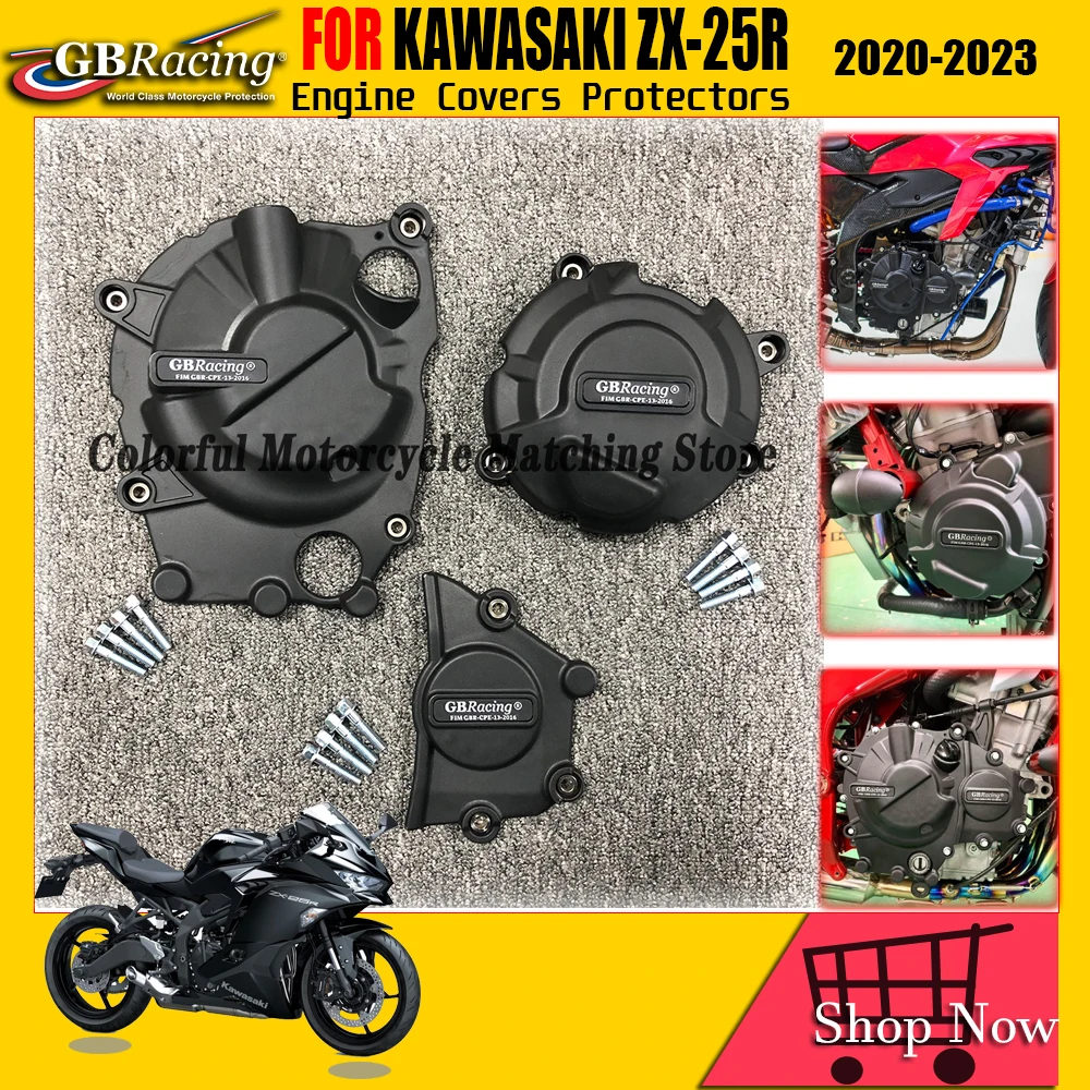 

ZX25R Motorcycles Engine cover Protection case for case GB Racing For KAWASAKI NINJA ZX-25R Engine Covers Protectors