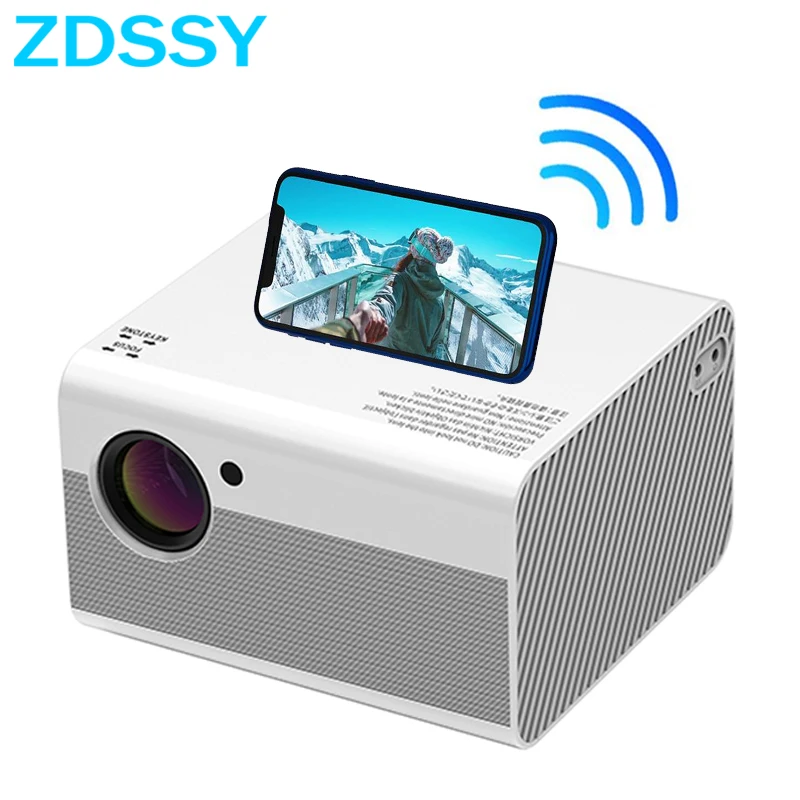 

Миниатюрный светодиодный проектор ZDSSY T10, 1920*1080P, Android, коррекция трапецеидальных искажений, видеопроектор Full HD для домашнего кинотеатра, пик...