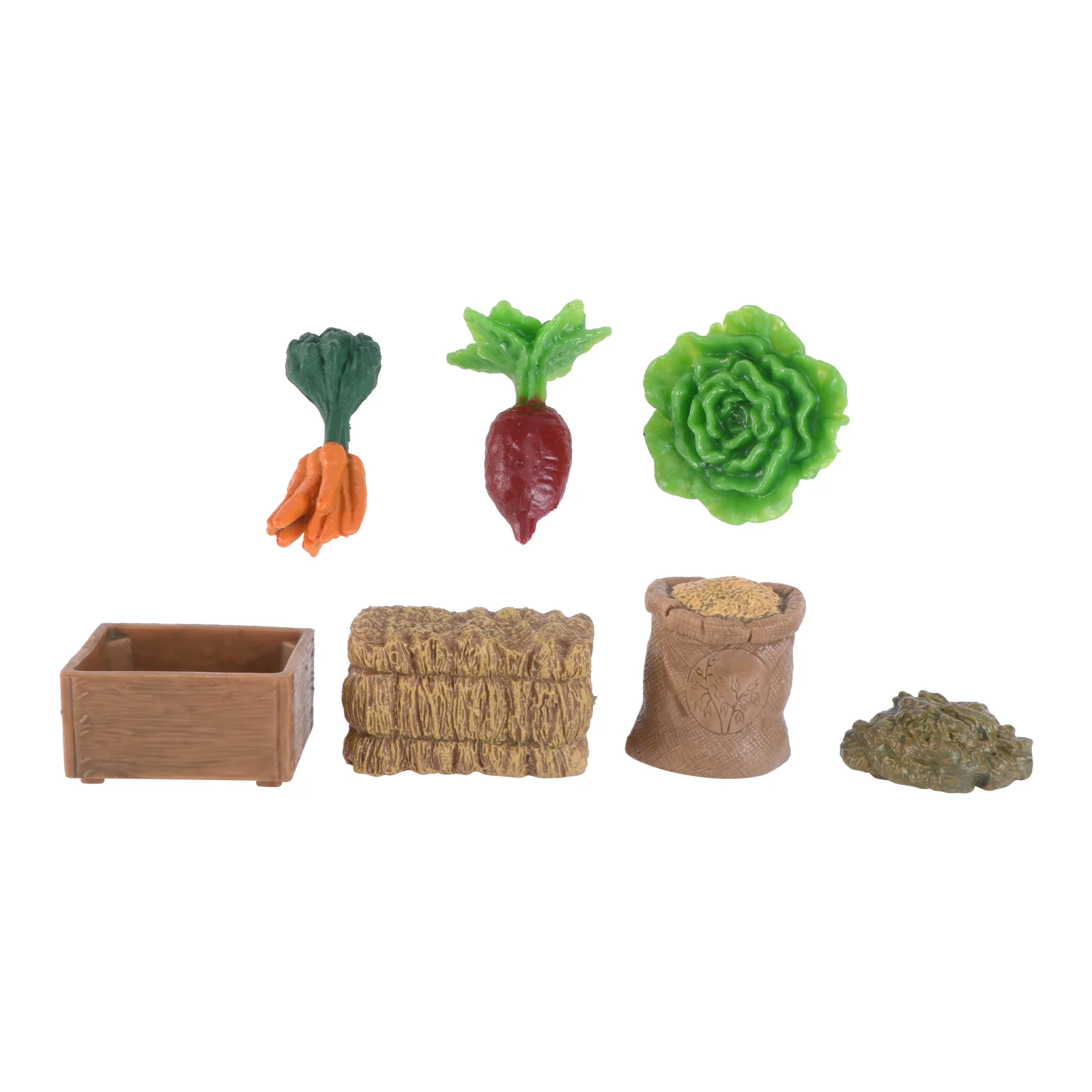 

Декоративный Игровой Набор для фермы, настольная игрушка для сада, кухни, ландшафта, моркови, искусственный Террариум, бонсай