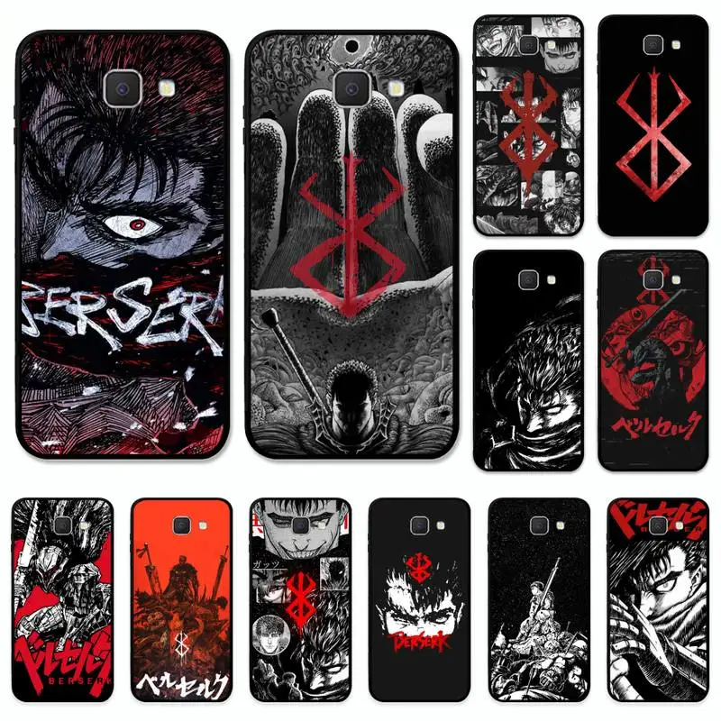 

Anime Berserk Guts Phone Case for Samsung J 2 3 4 5 6 7 8 prime plus 2018 2017 2016 core cover