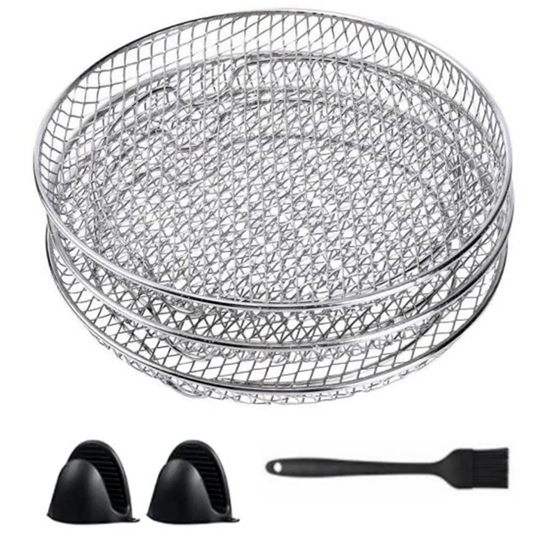 

Аксессуары для фритюрницы 3 Штабелируемых стеллажа для Gowise Phillips USA Cozyna Ninja, стеллаж для фритюрницы