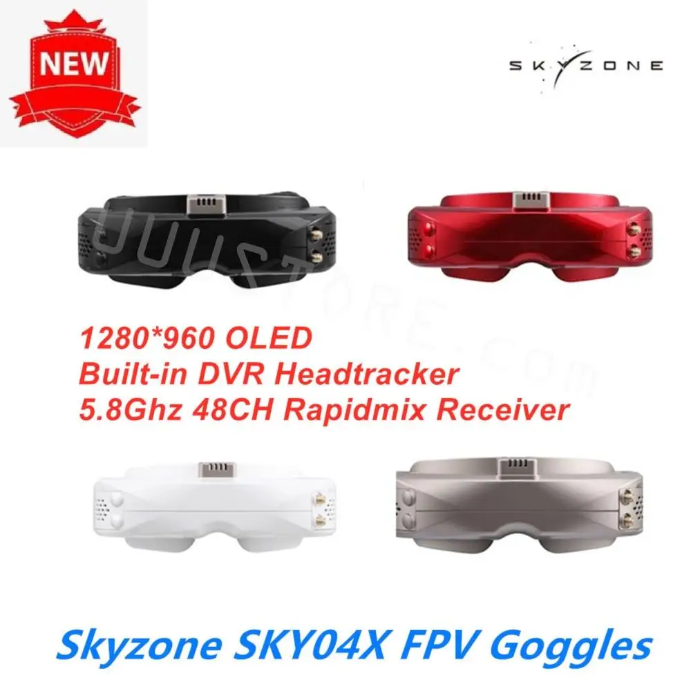 

SKYZONE SKY04X 5,8 ГГц 48CH 1280*960 OLED FPV очки 2D/3D HDMI Встроенный Headtracke с вентилятором DVR камера для радиоуправляемого гоночного FPV дрона