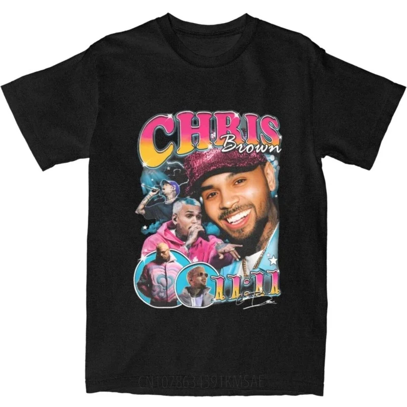 Мужская хлопковая футболка с круглым вырезом в стиле Харадзюку