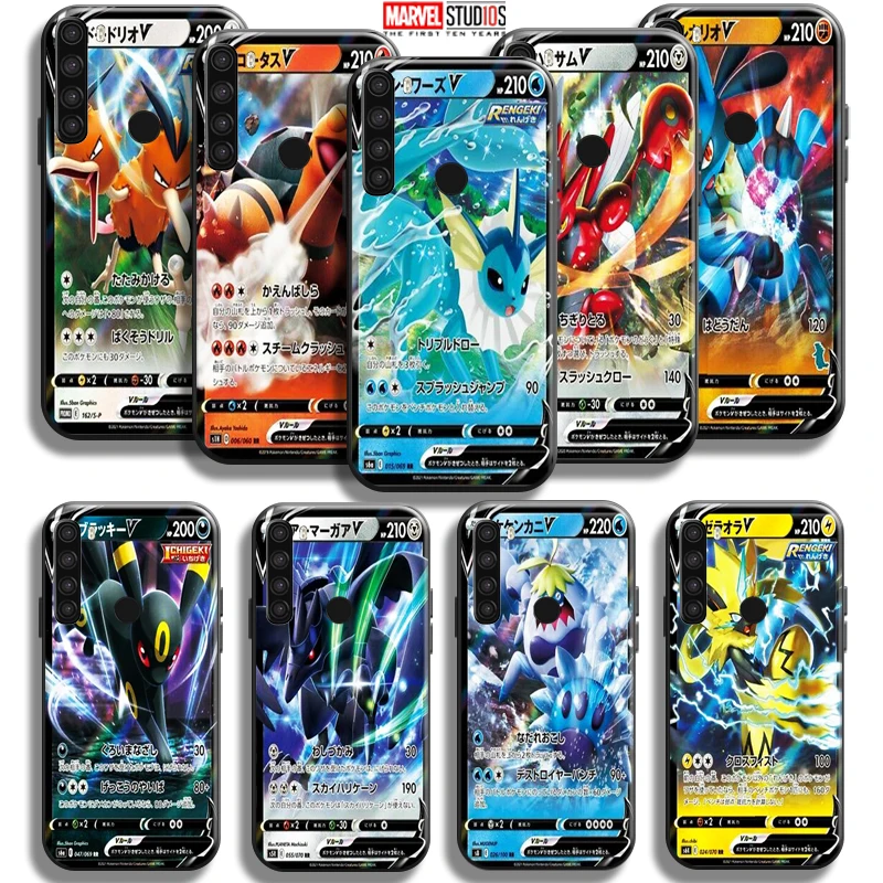

Anime Pokemon Cards Pikachu Phone Case For Xiaomi Redmi Note 8 8T 8 Pro For Redmi 8 8A Black Carcasa Funda Soft Coque