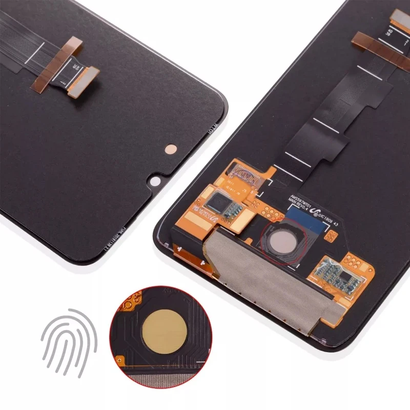 Kup Amoled Mi 9SE Wyświetlacz Dla Xiaomi Mi 9 SE Wymiana Ekranu LCD Z Odciskiem Palca 10 Ekran Dotykowy Dla Xiaomi Mi9 SE M1903F2G LCD