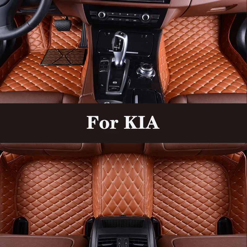 

Full Surround Custom Leather Car Floor Mat For KIA Sedona Picanto Carnival Morning Mohave KX5 VQ Cadenza K7 K9 Quoris Auto Parts