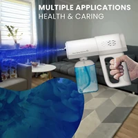 380ml electric nano blue light steam spray wireless fogging disinfection sprayer gun type c atomization sanitizer machine k5