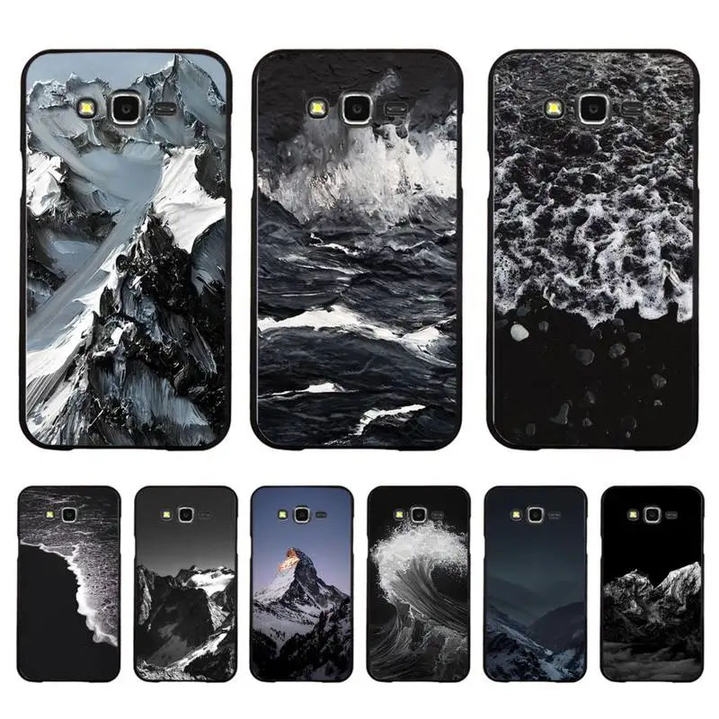 

FHNBLJ Mountain Silicon Phone Case for Samsung S20 lite S21 S10 S9 plus for Redmi Note8 9pro for Huawei Y6 cover