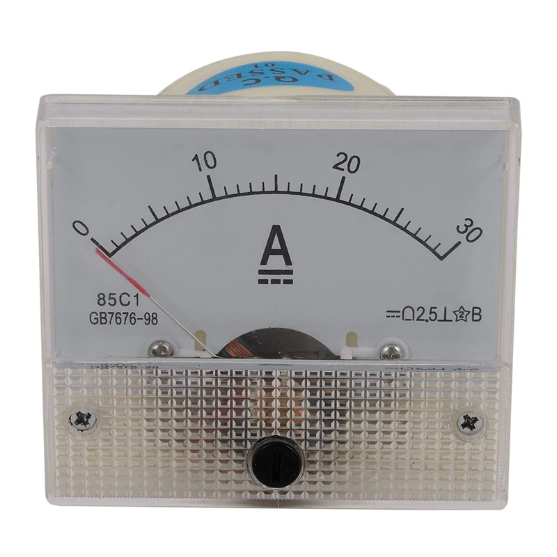 

5X 85C1-A Dc Analog Ampere Meter Panel Meter Gauge 30A Amp Gauge Current Mechanical Ammeters
